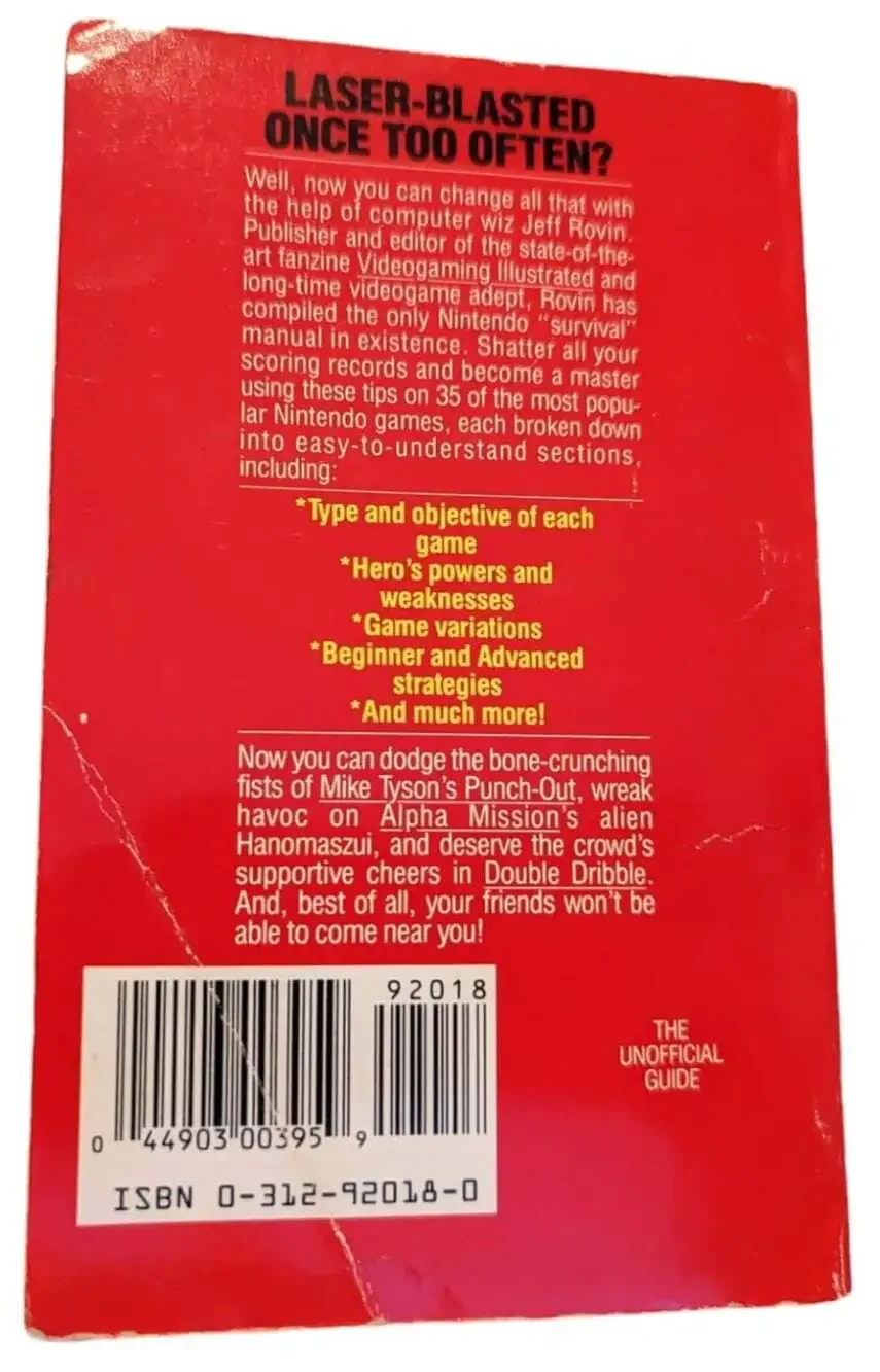 Vintage How To Win At Nintendo Book by Jeff Rovin Copyright 1988